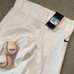 Nike Team NWT Boys XL White Baseball Pants